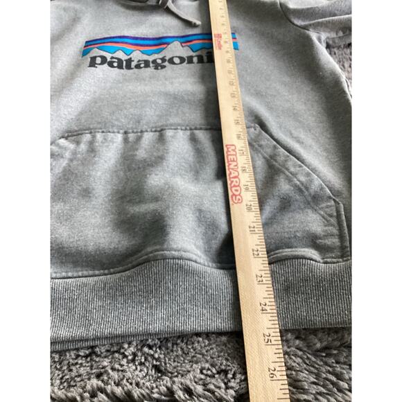 Patagonia Men's Regular Fit P-6 Logo Uprisal Hoody Pullover Heather Gray Small - Picture 10 of 10